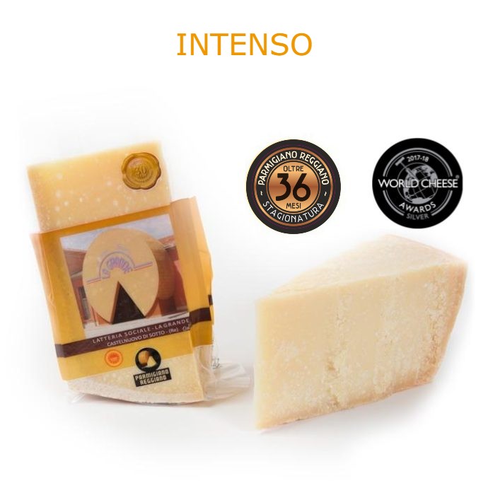 Parmigiano Reggiano - Over 36 months maturing - Silver Medal World Cheese Awards 2017